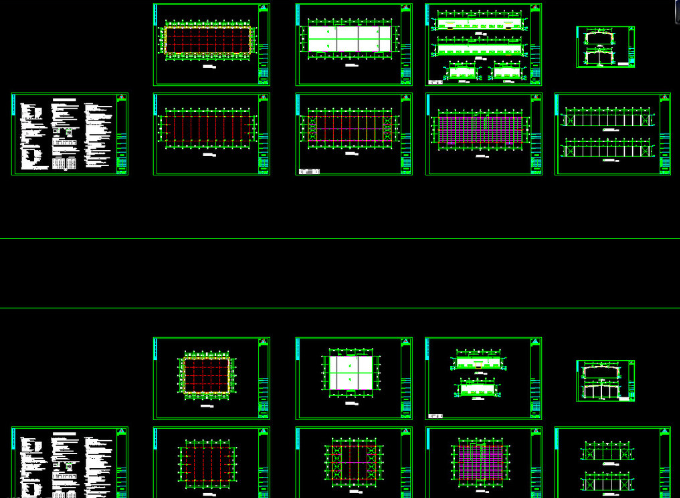 舞钢钢结构厂房图纸